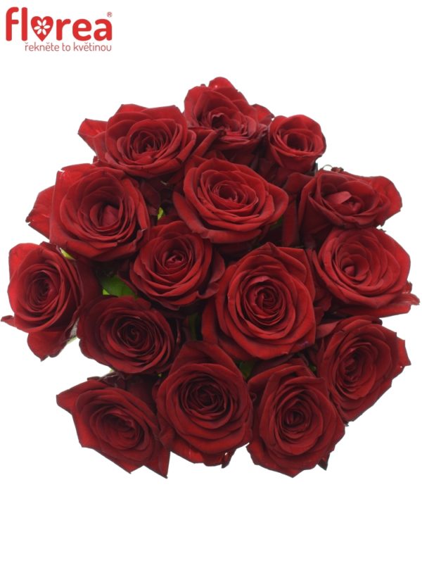 Kytice - Kytice 15 rudých růží RED NAOMI! 50cm